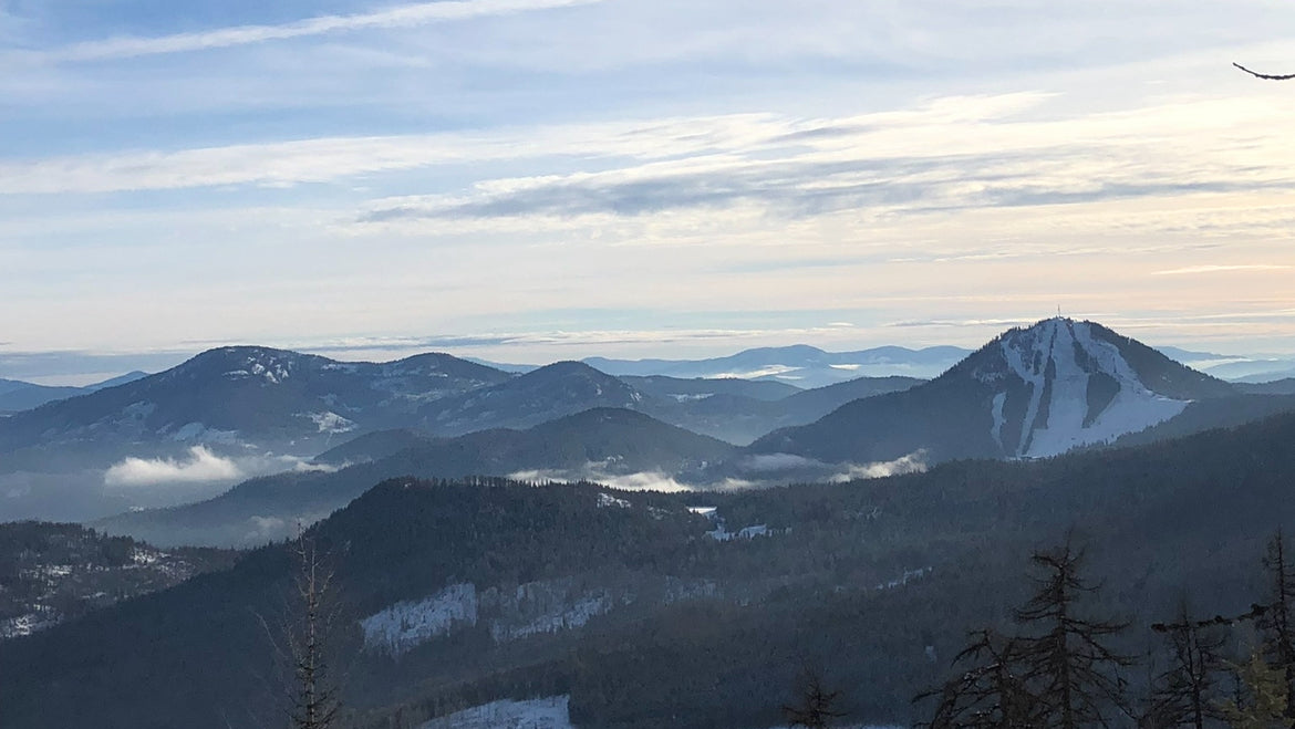 View of Red Mountain in Rossland, British Columbia